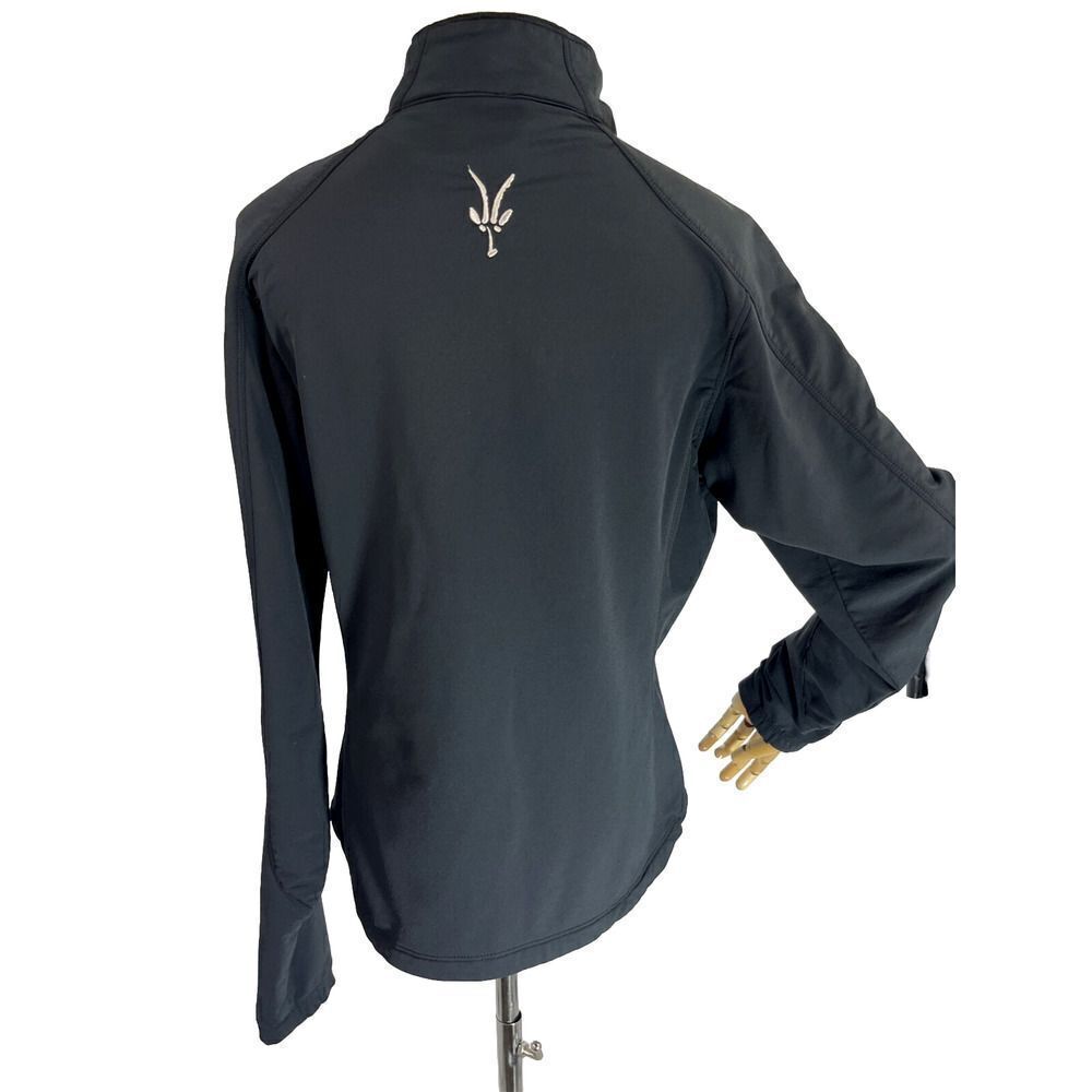Ibex Womens Black Jacket Size Small Climawool Lite Softshell Full Zip Pockets